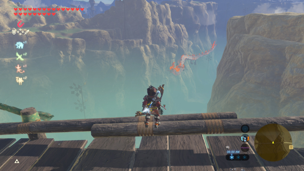 The fire dragon appears!