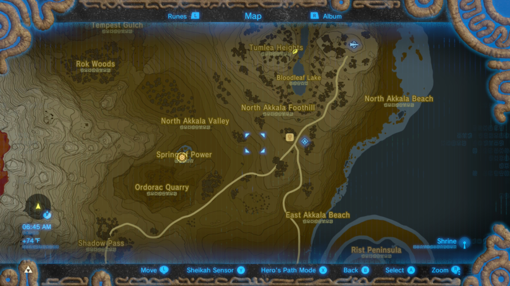 the Spring of Power Shrine Quest in Breath of the Wild