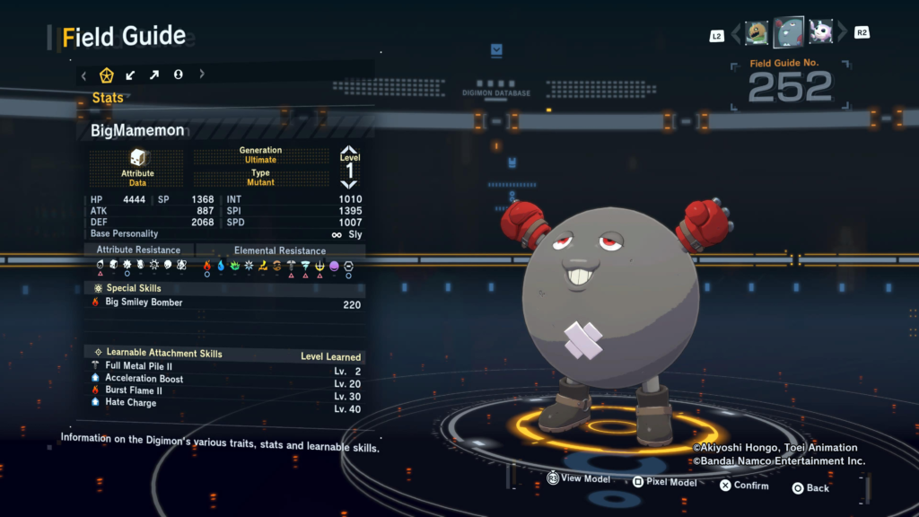 Digimon Story Time Stranger BigMamemon Field Guide