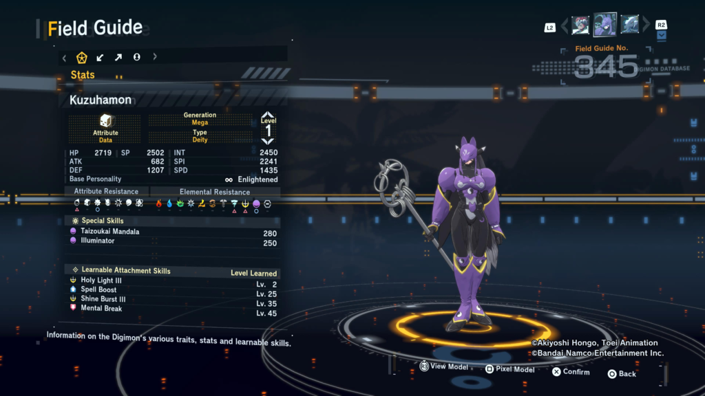 Digimon Story Time Stranger Kuzukhamon Field Guide