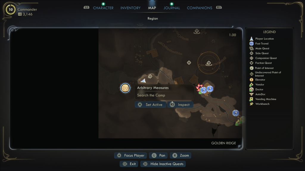 Search the Refugee Camp on Golden Ridge