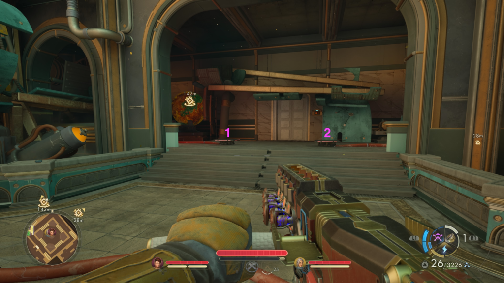 step on two pressure points