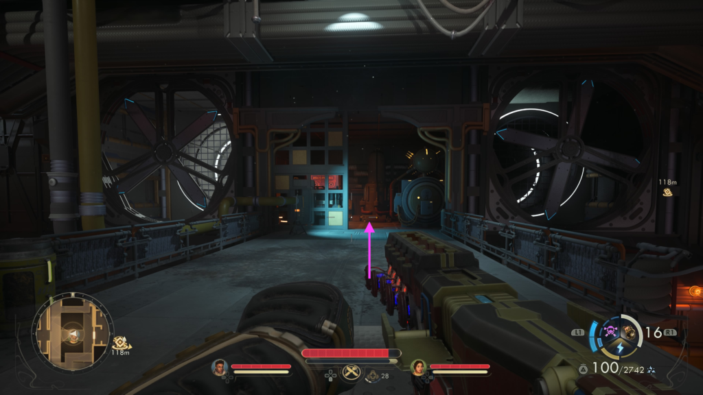 Head straight to find an Order traitor with a Greater Tranquility Maintenance Access card