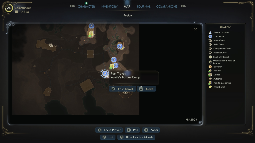 Travel to the Auntie's Choice Research Camp