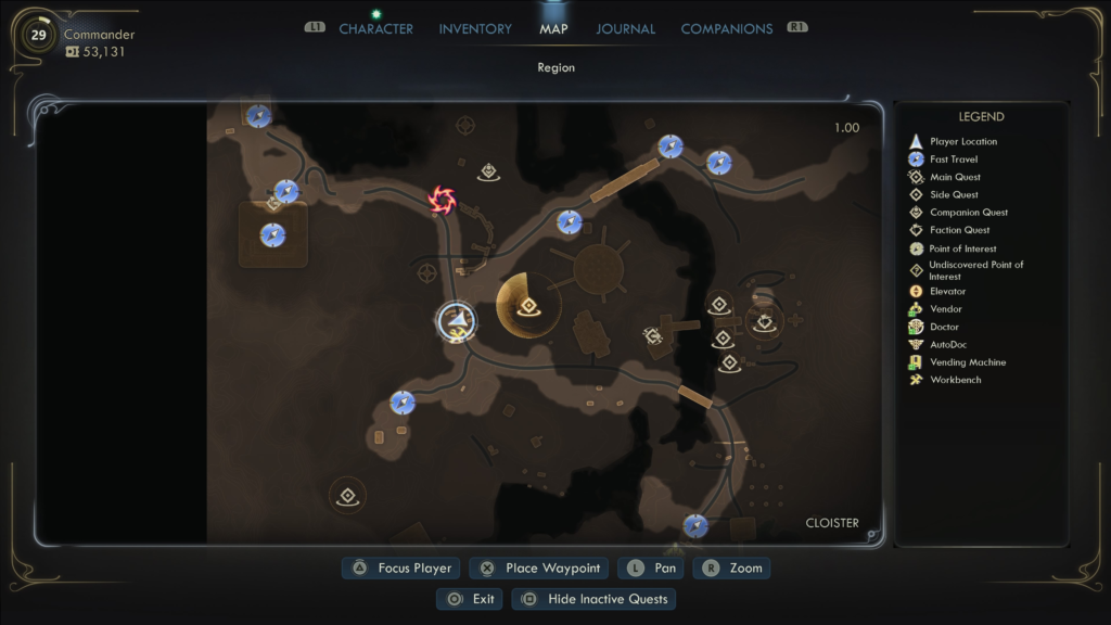 Help Factor Pomroy in Cloister