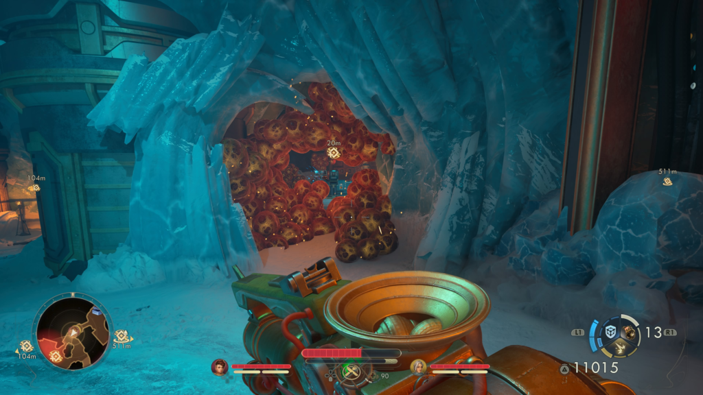 go through door covered in eggs