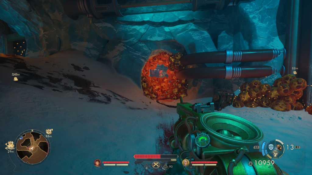 go through door covered in eggs