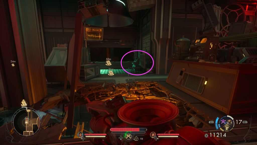 interact with chalkboard and device under it