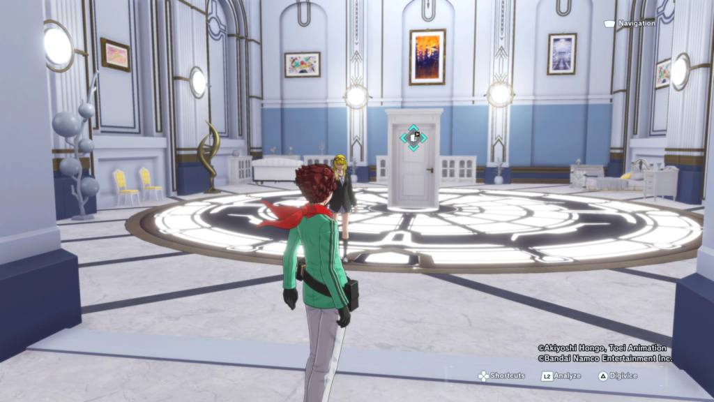 enter the door in the room