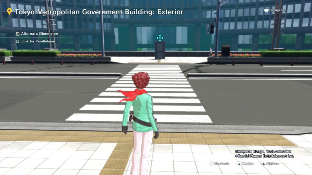 Look for Parallelmon in Tokyo Metropolitan Government Building Exterior