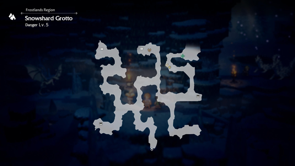 Snowshard Grotto Treasure Chests in Octopath Traveler 0