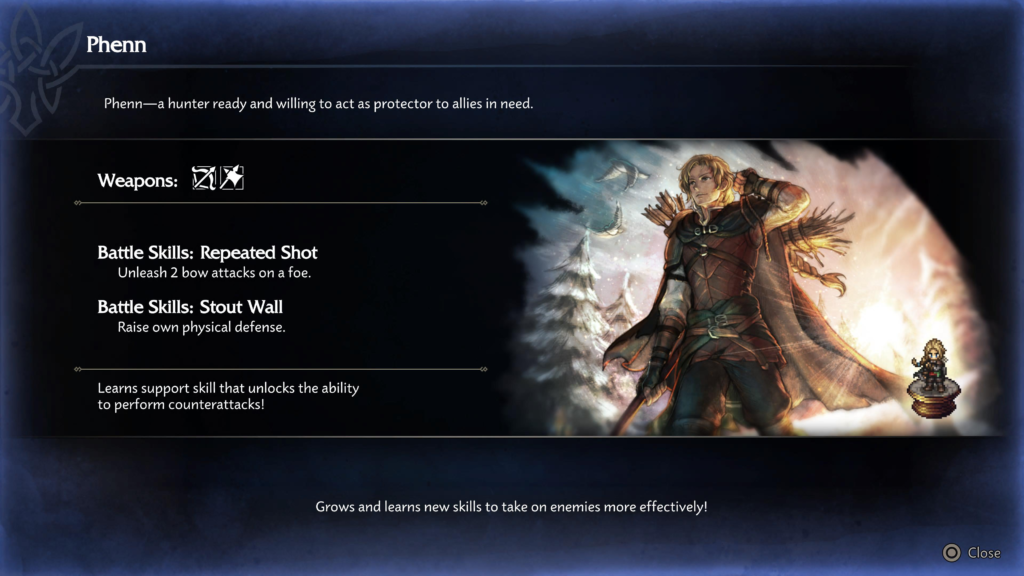 Kindlers of the Flame Ch.1: Phenn the Hunter Octopath Traveler 0 - Recruiting Phenn