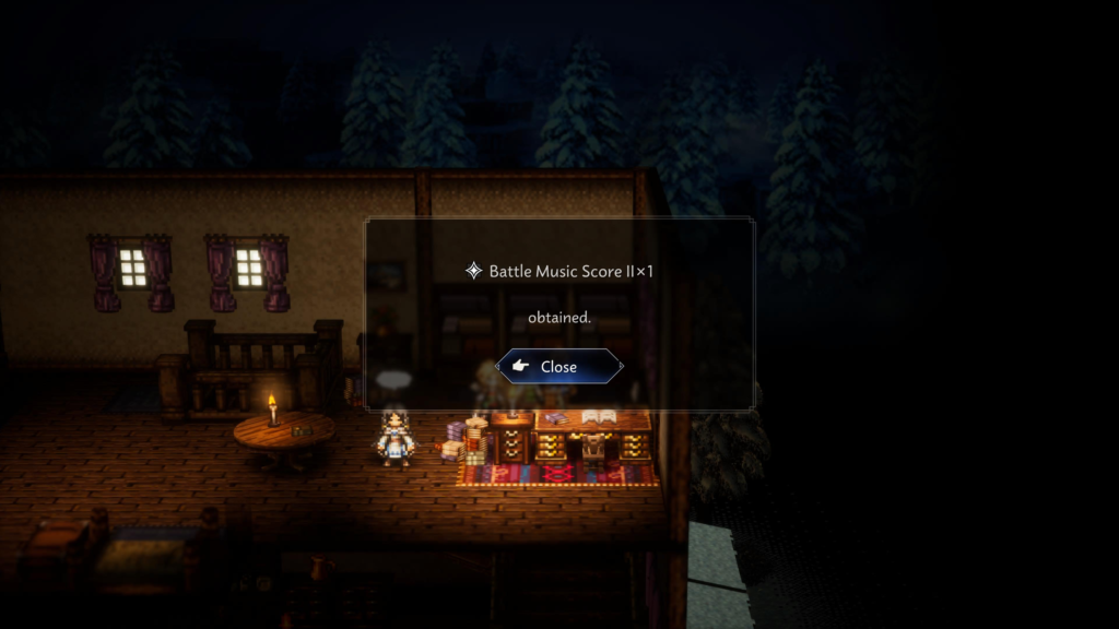 Battle Music Score II in Octopath Traveler 0 Master of Power: Ch. 1 The Scarlet Tyrant