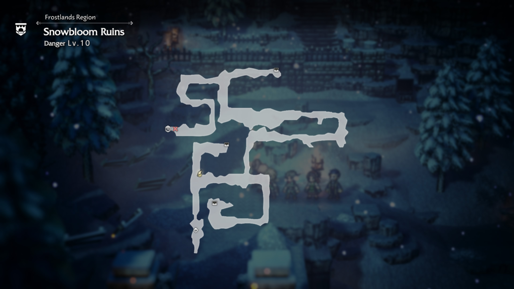 Octopath Traveler 0 Snowbloom Ruins Area Guide