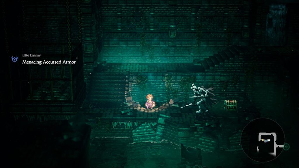 Subterranean Snow Ruins Octopath Treavler 0 Menacing accursed armor