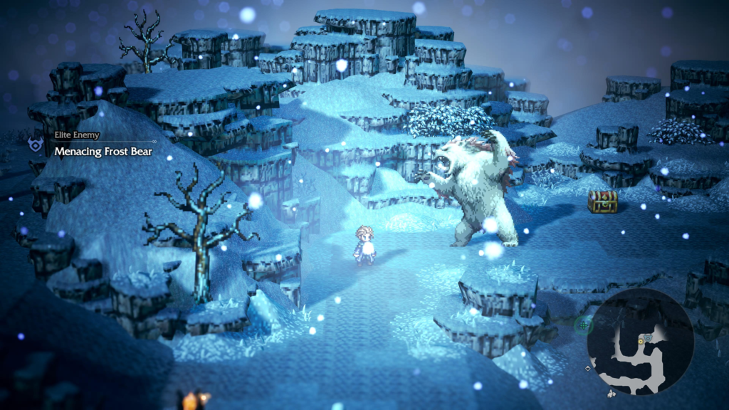 Emberglow Slopes Octopath Traveler 0 Menacing Frost Bear Elite Enemy