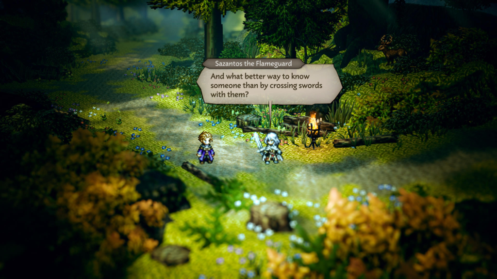 Finale Octopath Traveler ) sazantos the flameguard