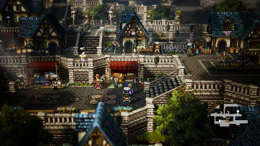 Speak to the busy shopkeeper