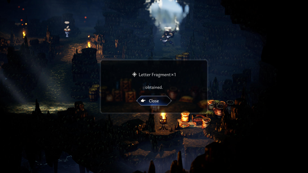 Letter Fragment - Waterpool Caves Octopath Traveler 0