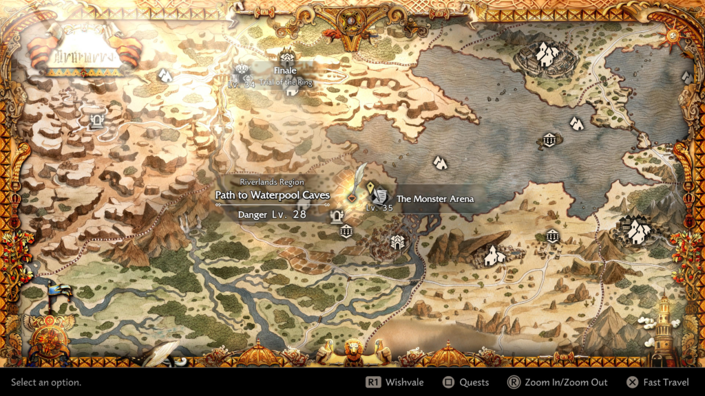 The Monster Arena quest at the Pat to Waterpool Caves