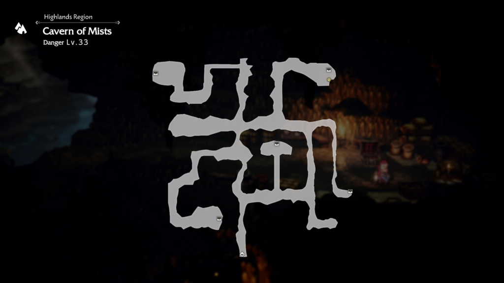 Octopath Traveler 0 Cavern of mists treasure chests