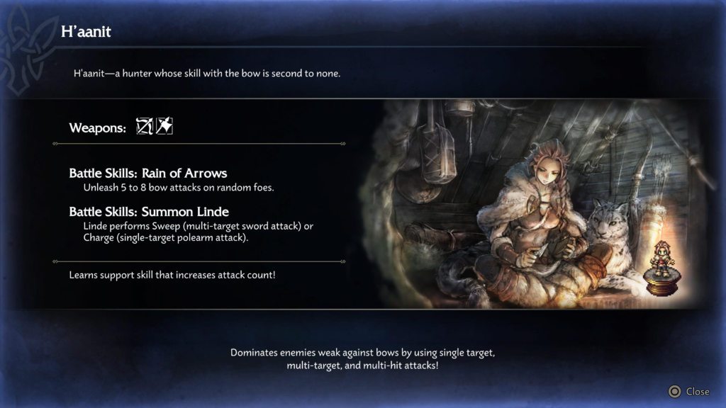 An Encounter with H'aanit Octopath Traveler 0 