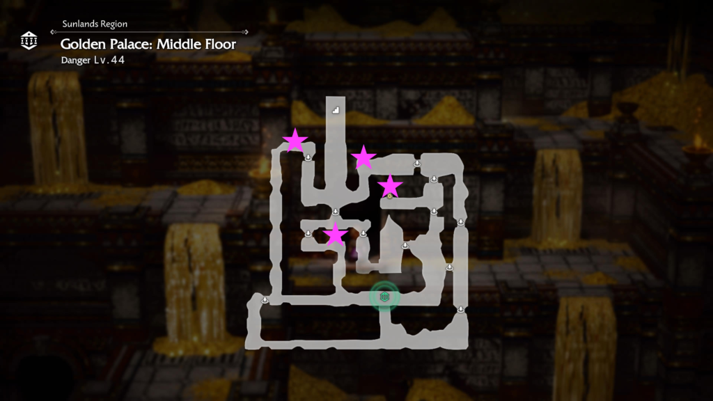 Octopath Traveler 0 Golden Palace Middle Floor
