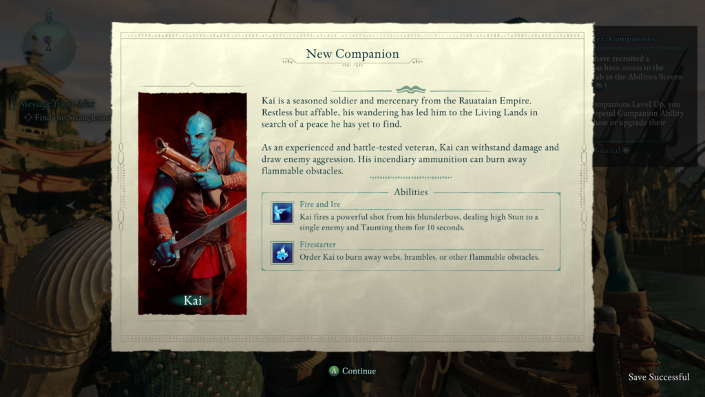 Avowed Message from Afar main story quest