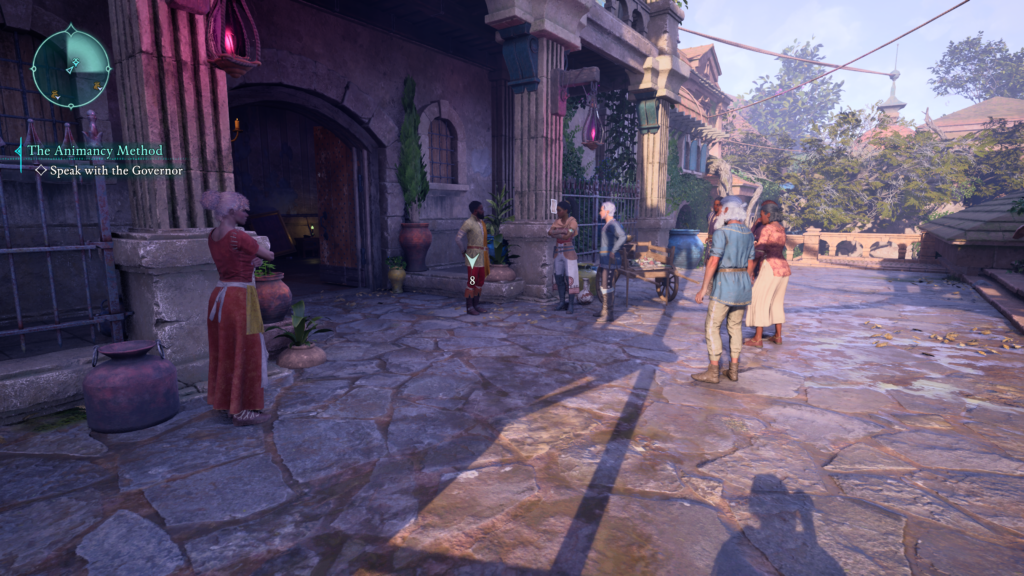 governor standing outside his mansion