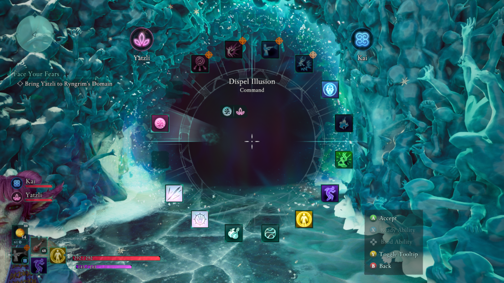 use yatzli to dispel the illusion