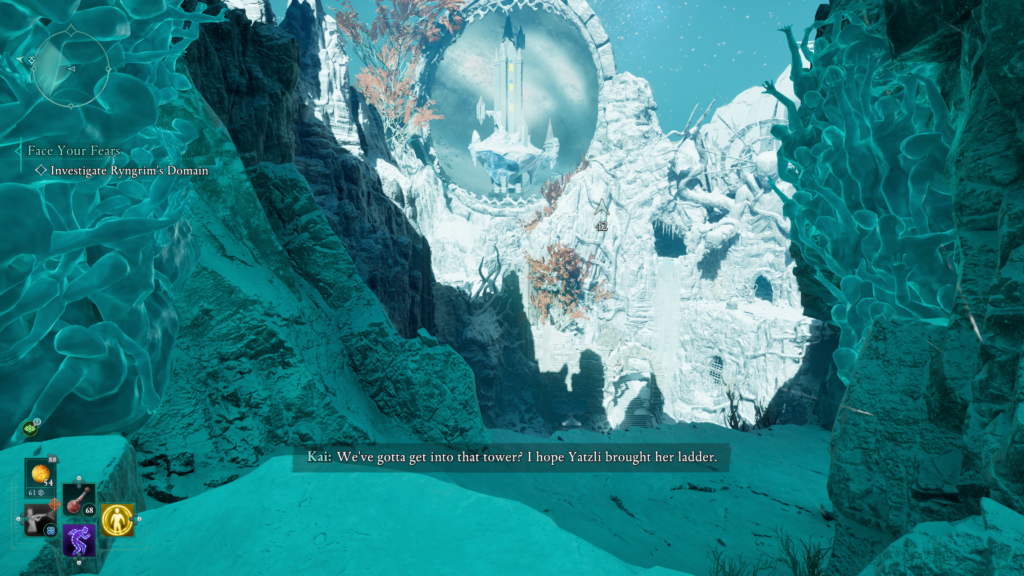 Kai: We've gotta get into that tower? I hope Yatzli brought her ladder.