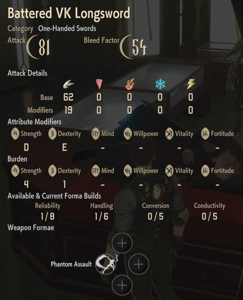 Battered VK Longsword Code Vein II