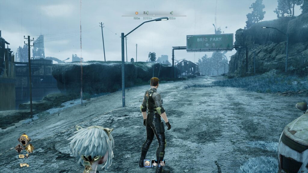 walk under the brig park 8 sign