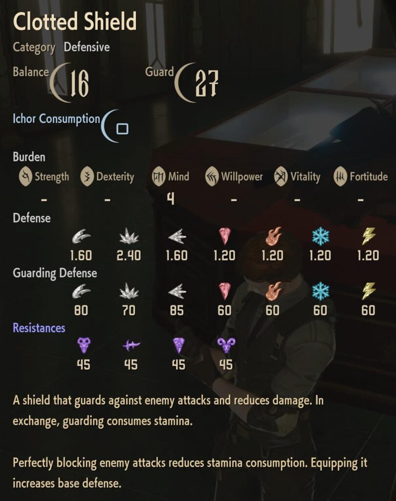 Code Vein II defensive equipment