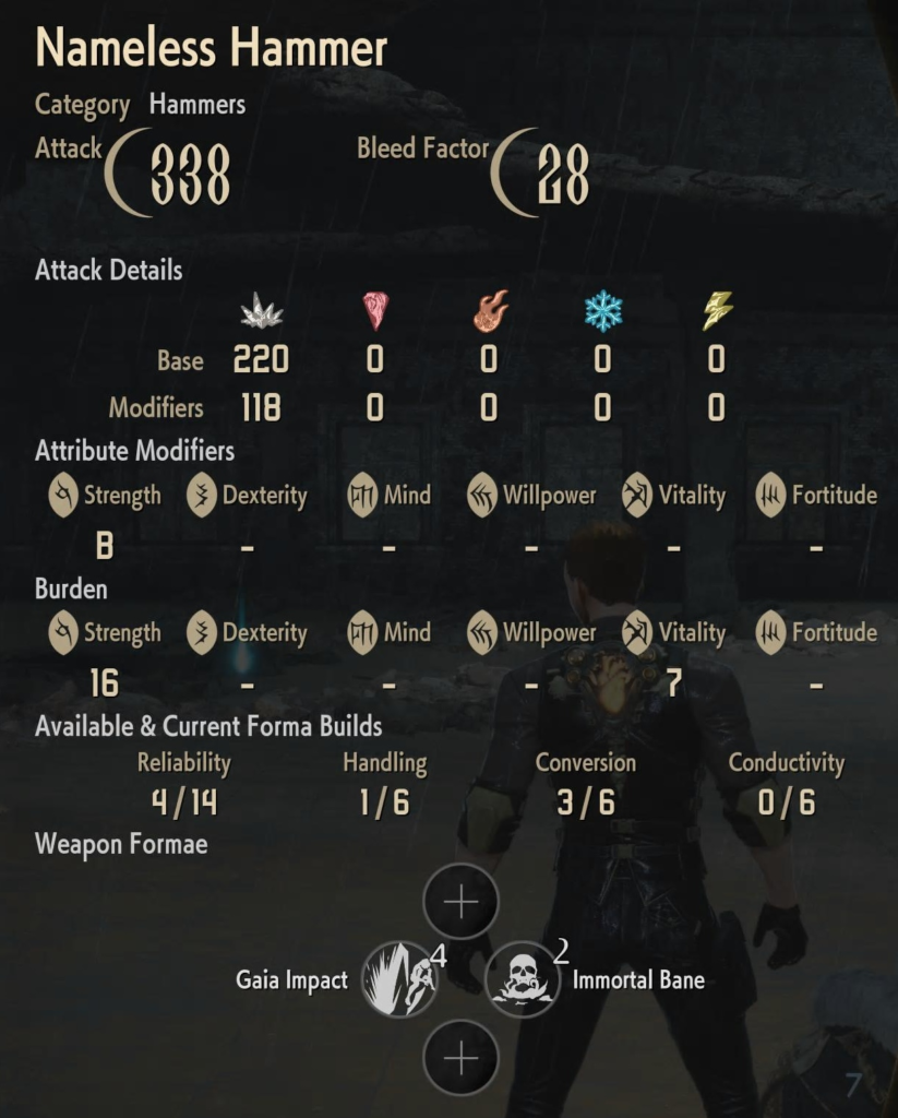 Code Vein II Nameless Hammer