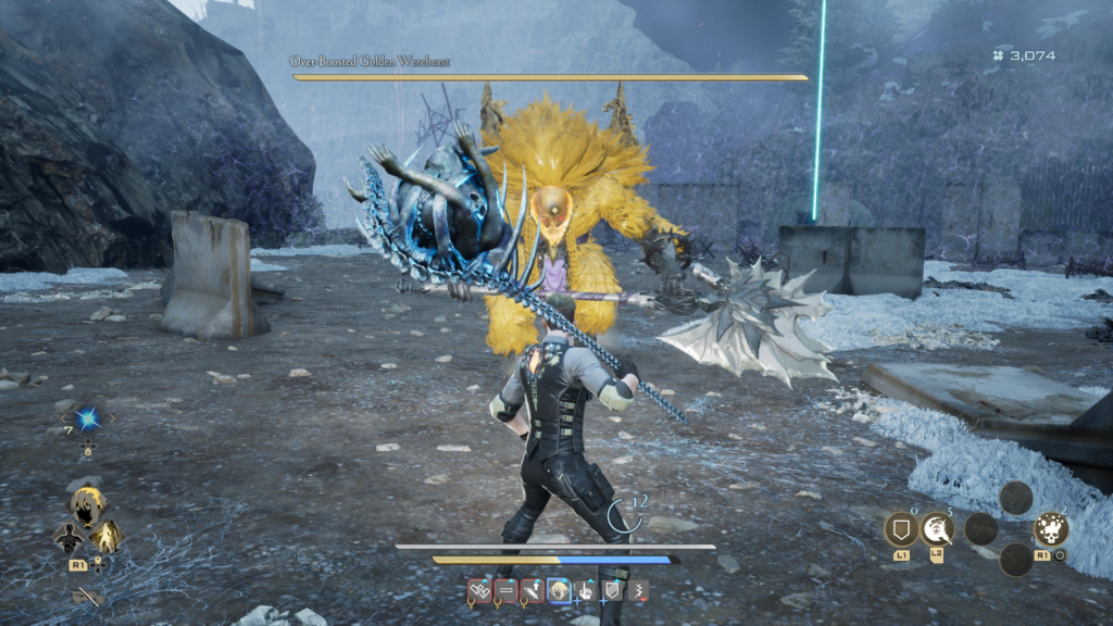Over-Boosted Golden Werebeast Code Vein II