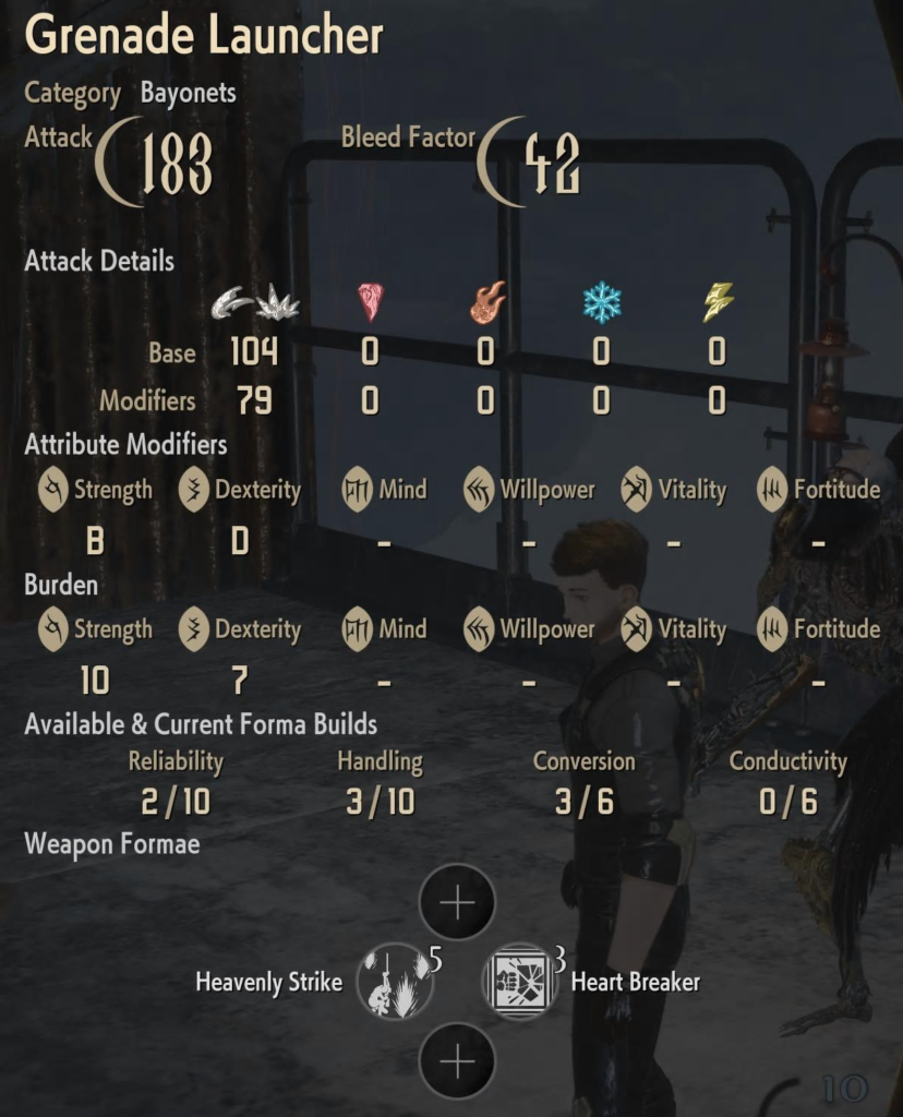 Grenade Launcher Code Vein II