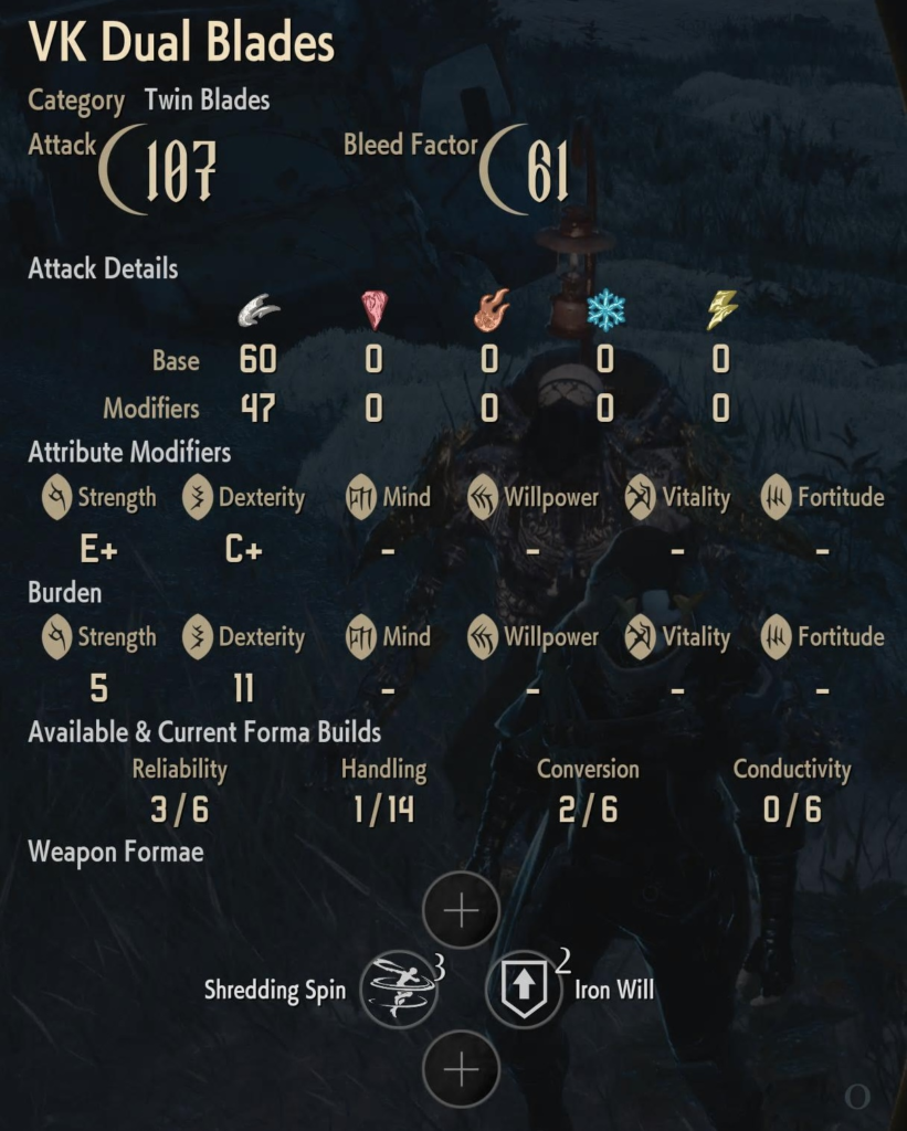 VK Dual Blades Code Vein II