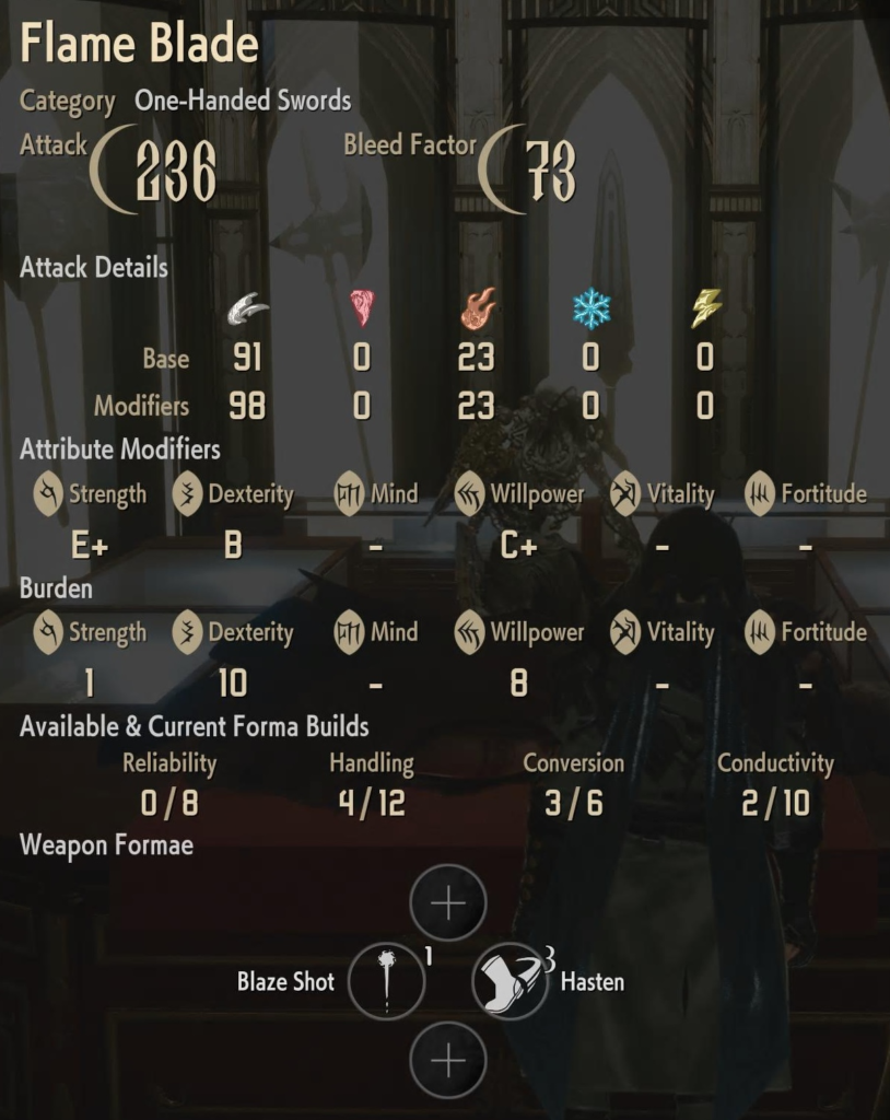 Code Vein II Flame Blade