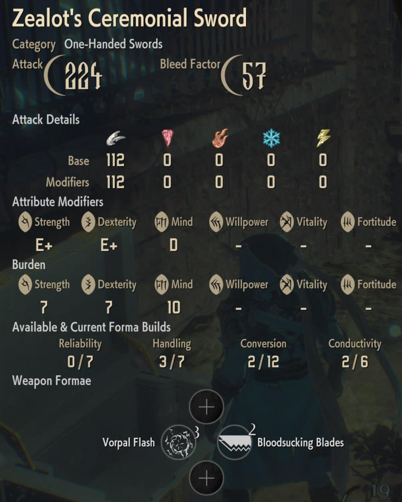 Zealot's Ceremonial Sword