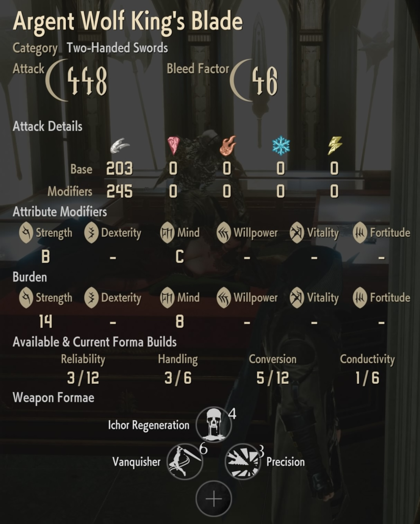 Argent Wolf King's Blade