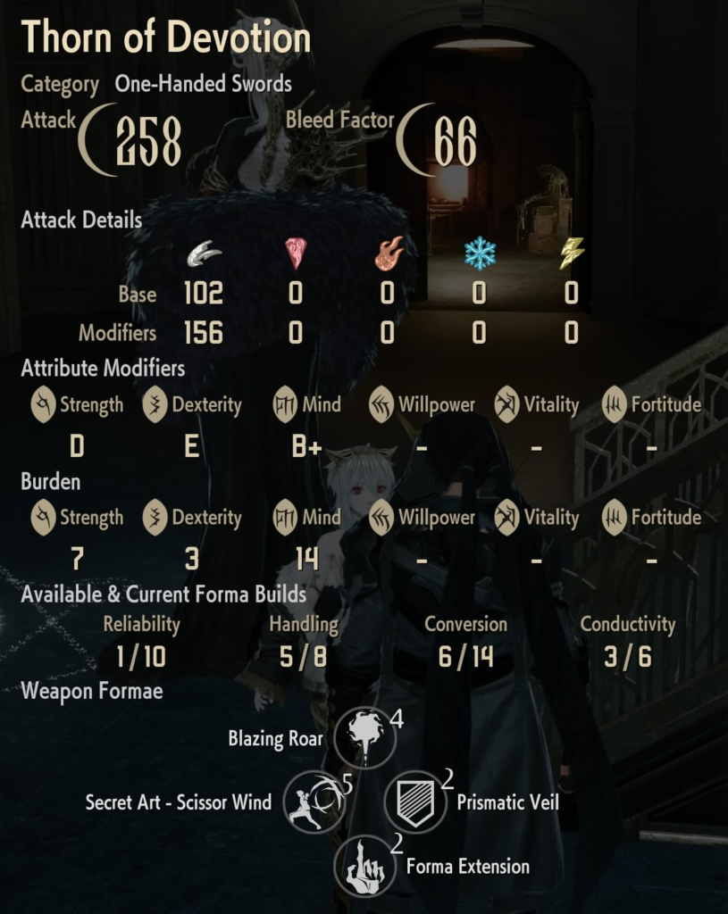 Thorn of Devotion Stats