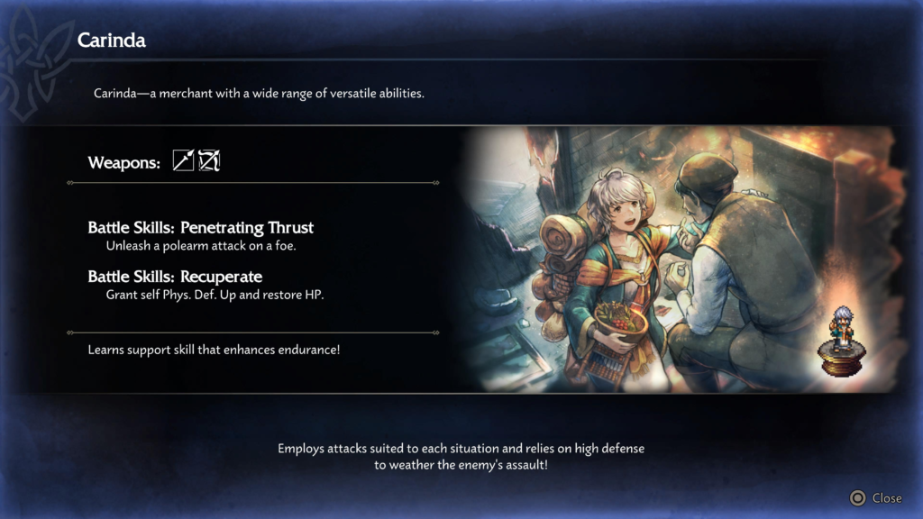 Octopath Traveler 0 Carinda