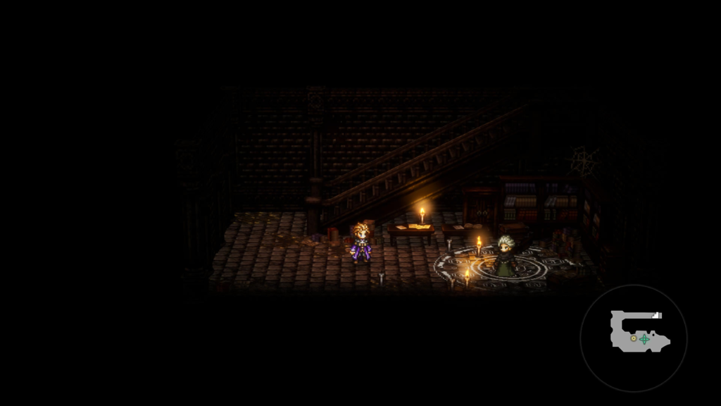 mysterious woman in basement