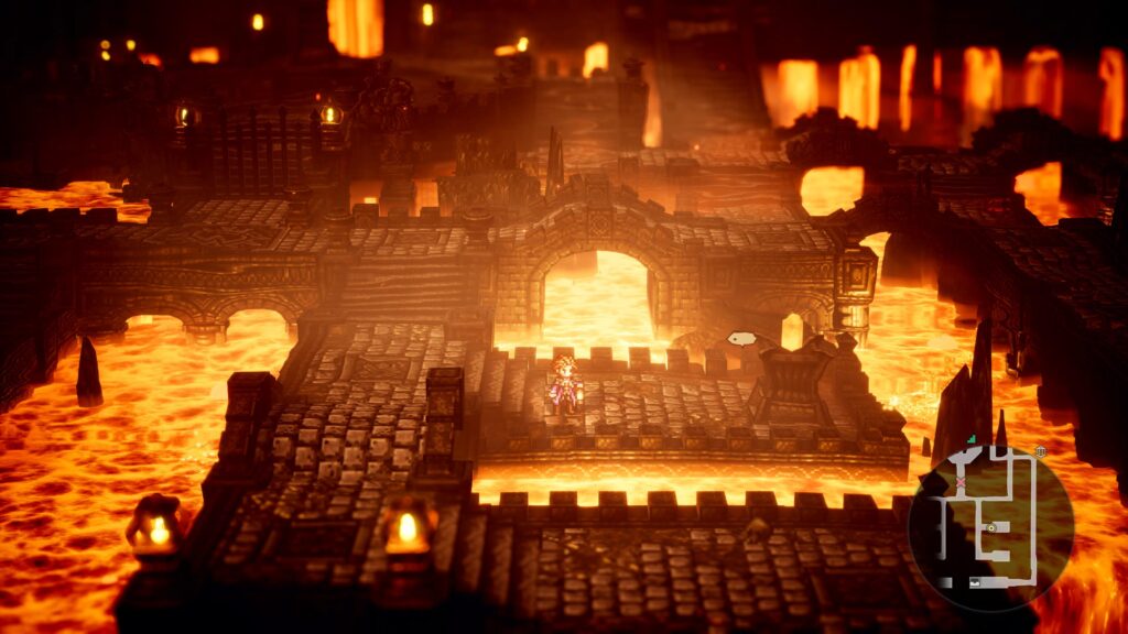 press the button on the brazier to raise the gate