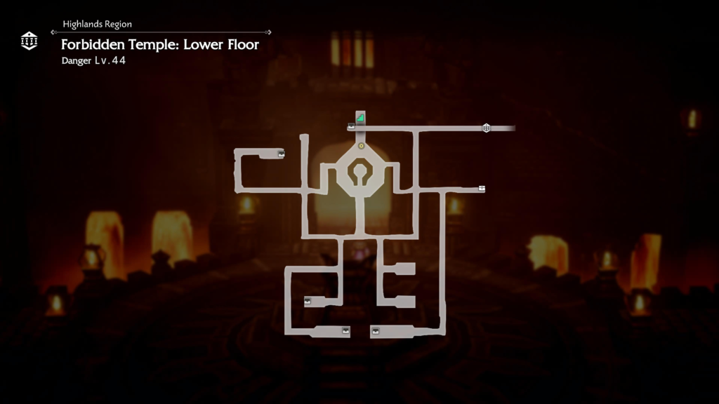 octopath traveler 0 forbidden temple lower floor