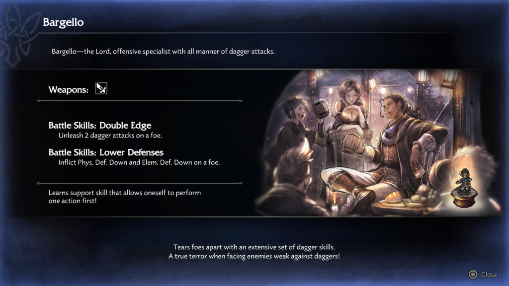 Octopath traveler 0 bargello