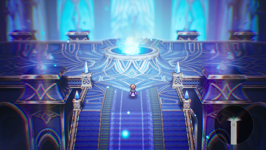 examine the reflecting pool