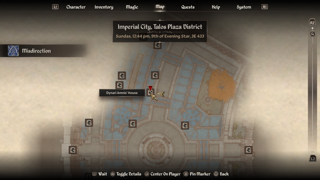 Methredhel's hiding place during the Misdirection Thieves Guild quest in Oblivion Remastered