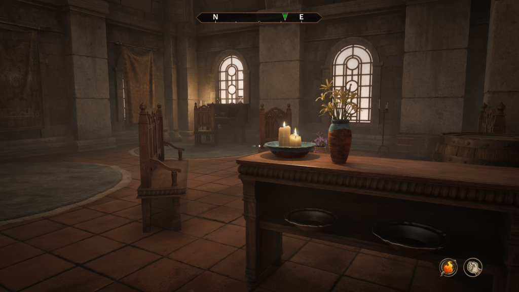 The chest to plant the staff in